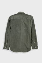 Folk Direction Babycord L/S Shirt Dark Sage - Steranko Clothing Manchester