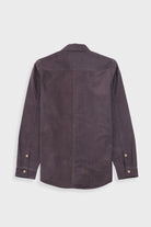 Folk Direction Babycord Shirt Black Grape - Steranko Clothing Manchester