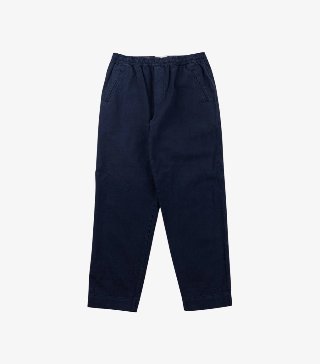 Folk Drawcord Assembly Pant Dark Navy Cotton / Linen - Steranko Clothing Manchester