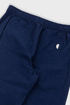 Folk Drawcord Assembly Pant Dark Navy Cotton / Linen - Steranko Clothing Manchester
