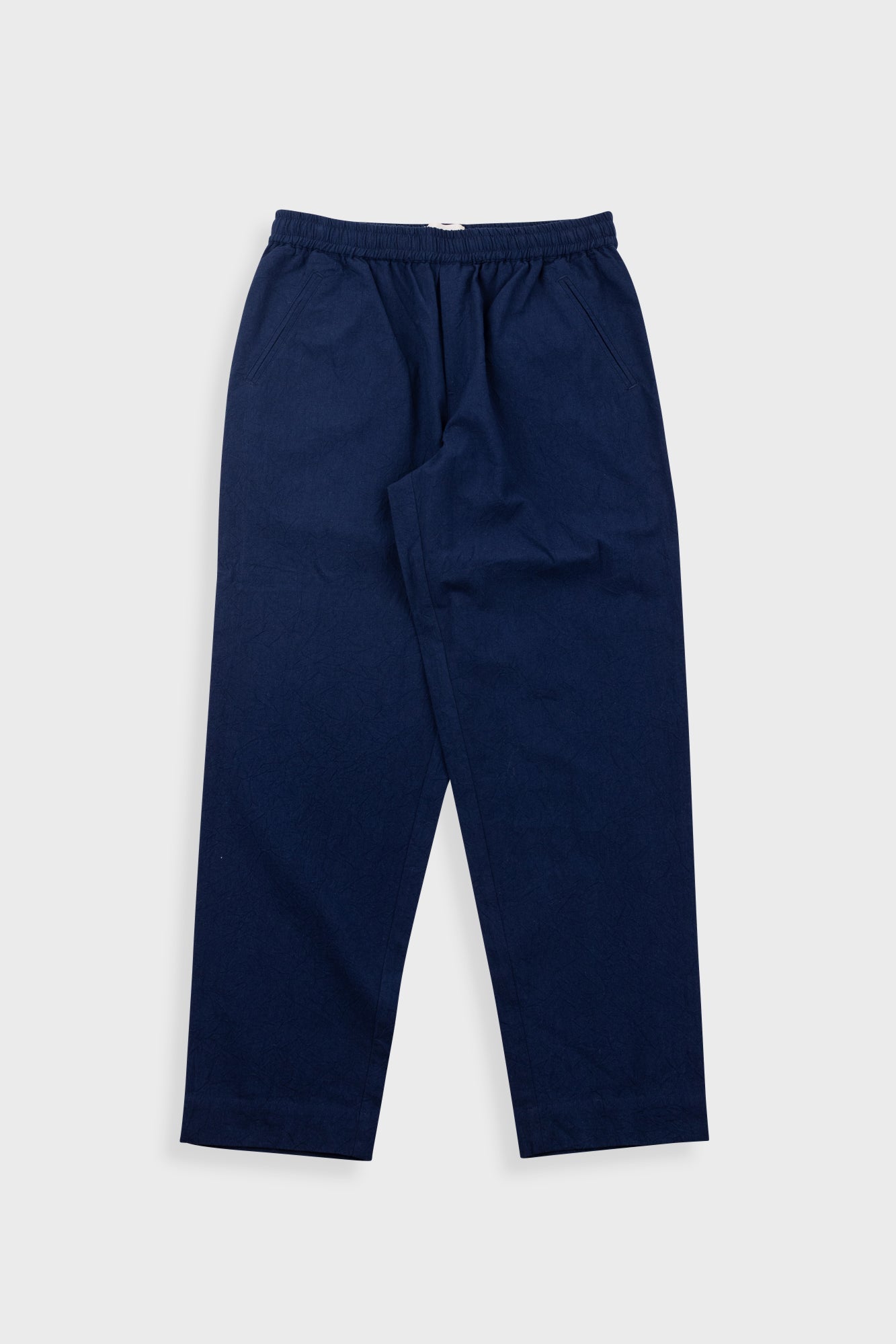 Folk Drawcord Assembly Pant Dark Navy Cotton / Linen - Steranko Clothing Manchester