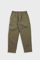 Folk Drawcord Assembly Pant Dark Olive Seersucker - Steranko Clothing Manchester