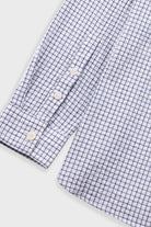 Folk Easy Fit Shirt Indigo Crinkle Mini Check - Steranko Clothing Manchester