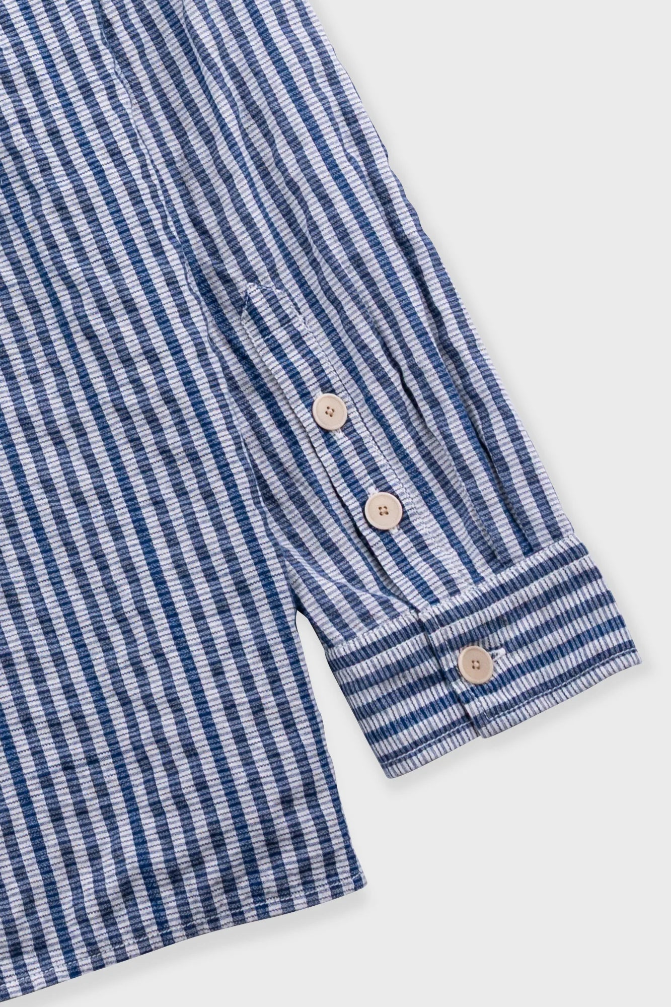 Folk Easy Fit Shirt Indigo Crinkle Mini Check - Steranko Clothing Manchester