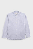 Folk Easy Fit Shirt Soft Blue Mini Check - Steranko Clothing Manchester