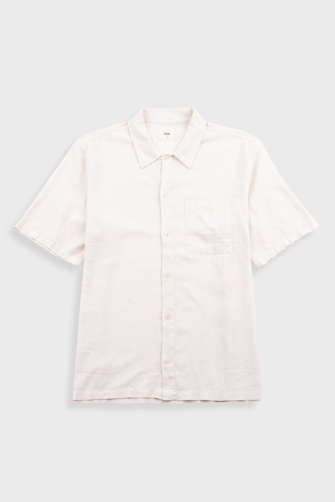 Folk Gabe Shirt Ecru - Steranko Clothing Manchester