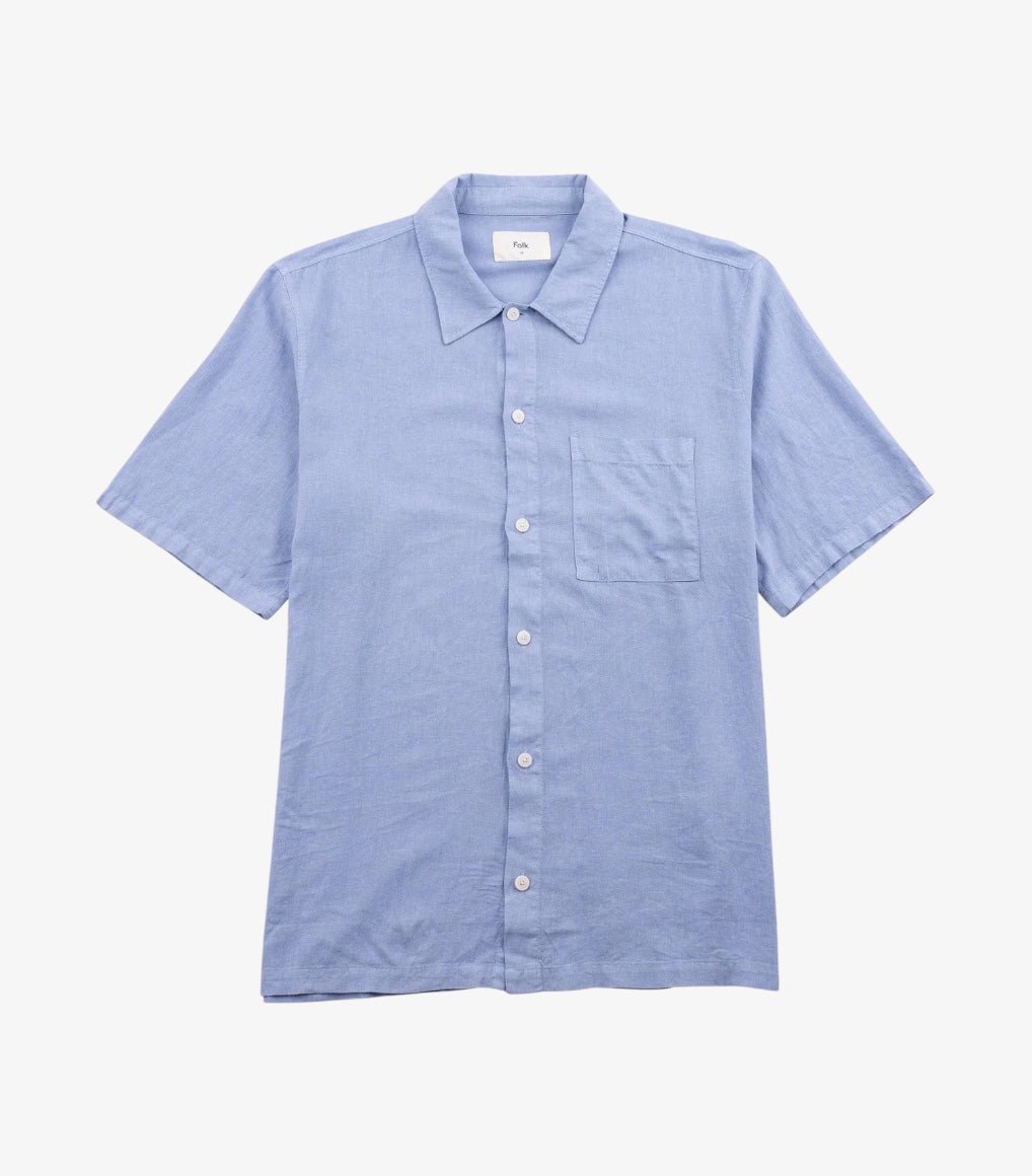 Folk Gabe Shirt Soft Blue - Steranko Clothing Manchester