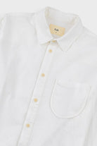 Folk Herringbone Curve Shirt Off-White - Steranko Clothing Manchester