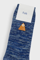 Folk Melange Sock Blue Mix - Steranko Clothing Manchester