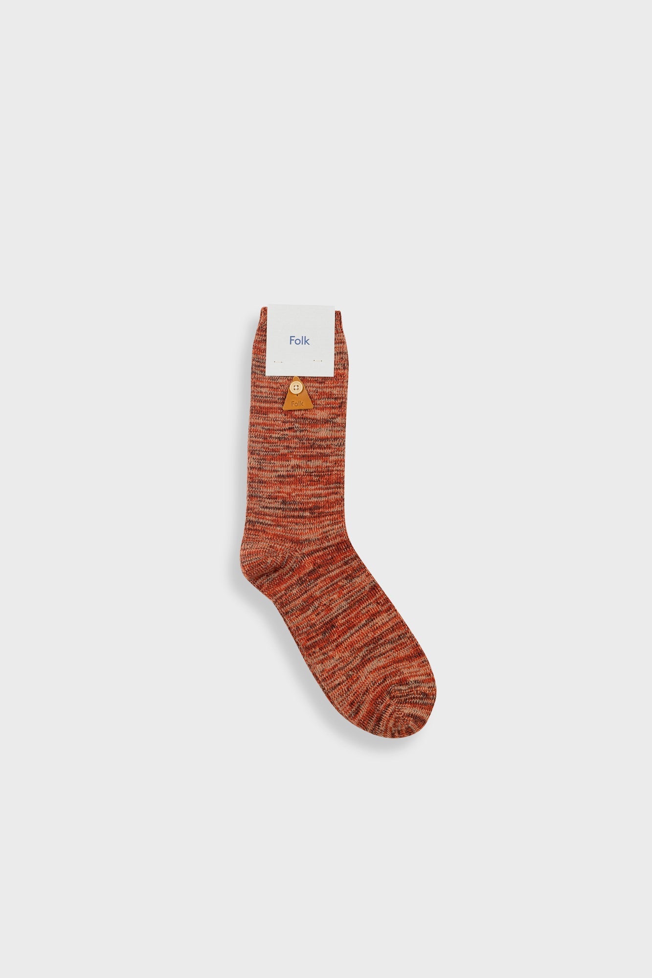 Folk Melange Sock Clay Mix - Steranko Clothing Manchester