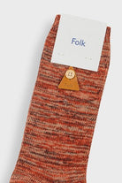 Folk Melange Sock Clay Mix - Steranko Clothing Manchester