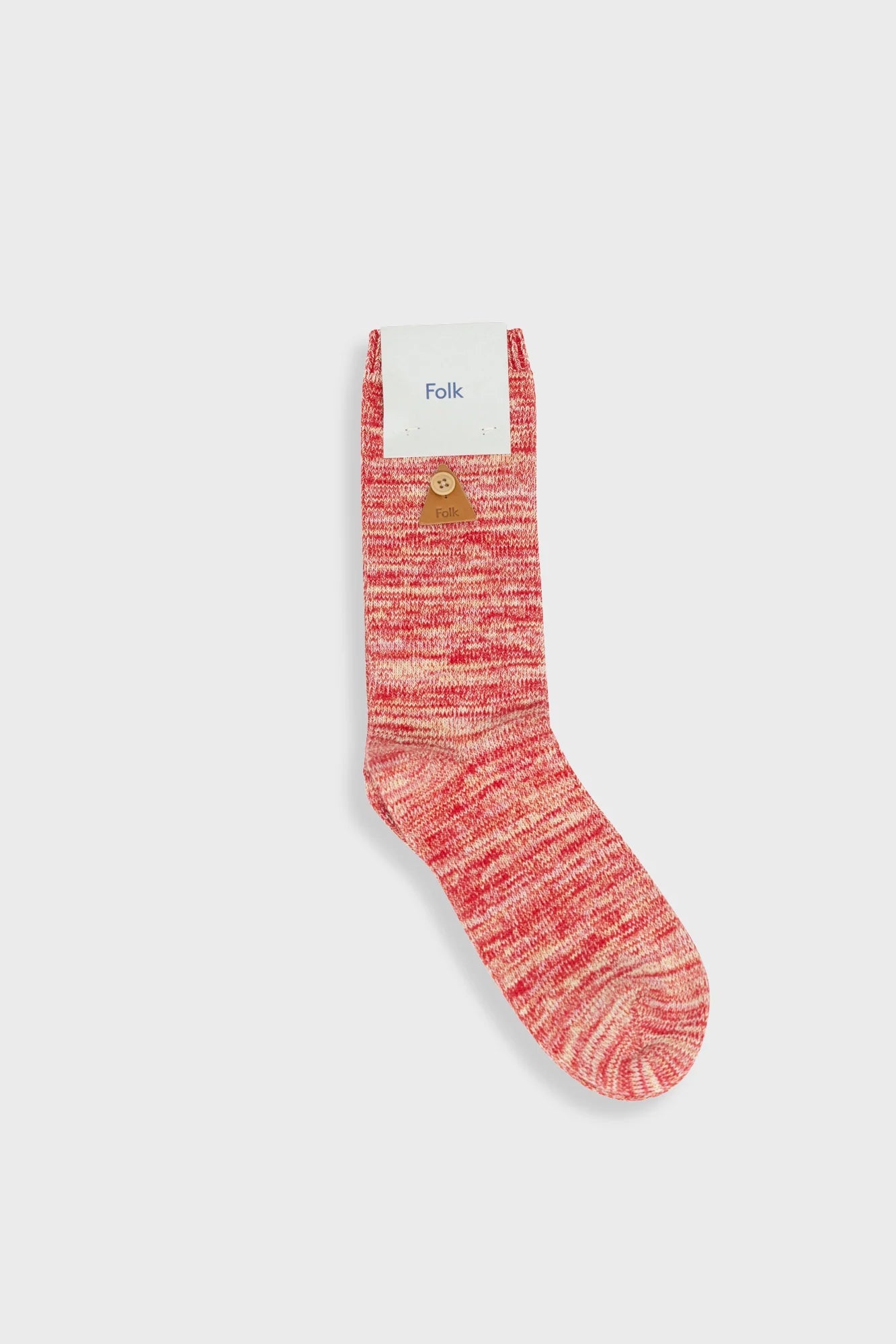 Folk Melange Sock Red Oxide Mix - Steranko Clothing Manchester