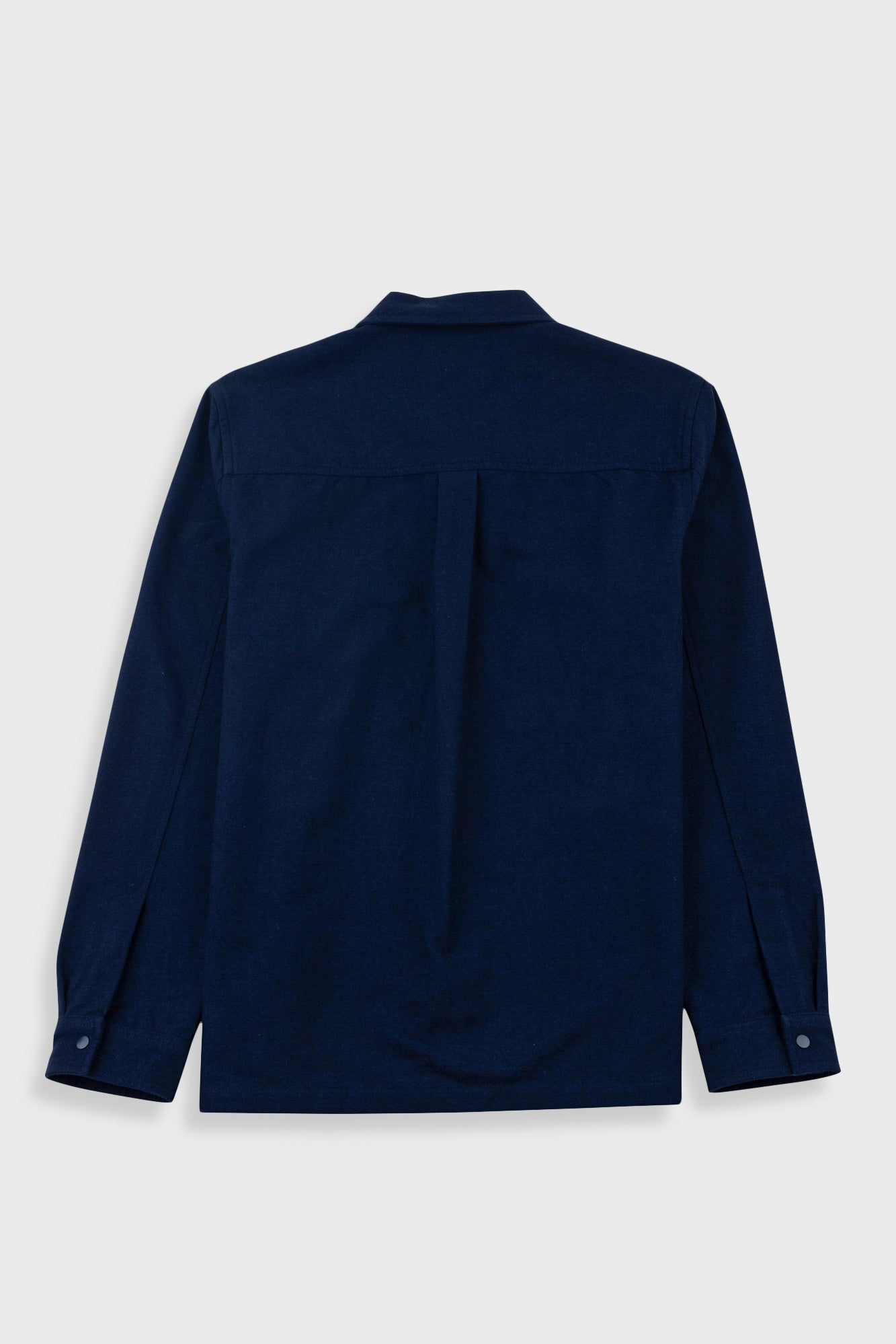 Folk Patch Overshirt Navy Lightweight Moleskin - Steranko Clothing Manchester
