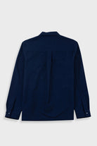 Folk Patch Overshirt Navy Lightweight Moleskin - Steranko Clothing Manchester