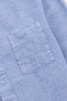 Folk Patch Shirt Light indigo Basketweave - Steranko Clothing Manchester