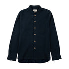 Folk Relaxed Easy Fit Shirt Navy Crinkle Check - Steranko Clothing Manchester