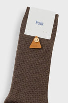 Folk Waffle Sock Espresso - Steranko Clothing Manchester