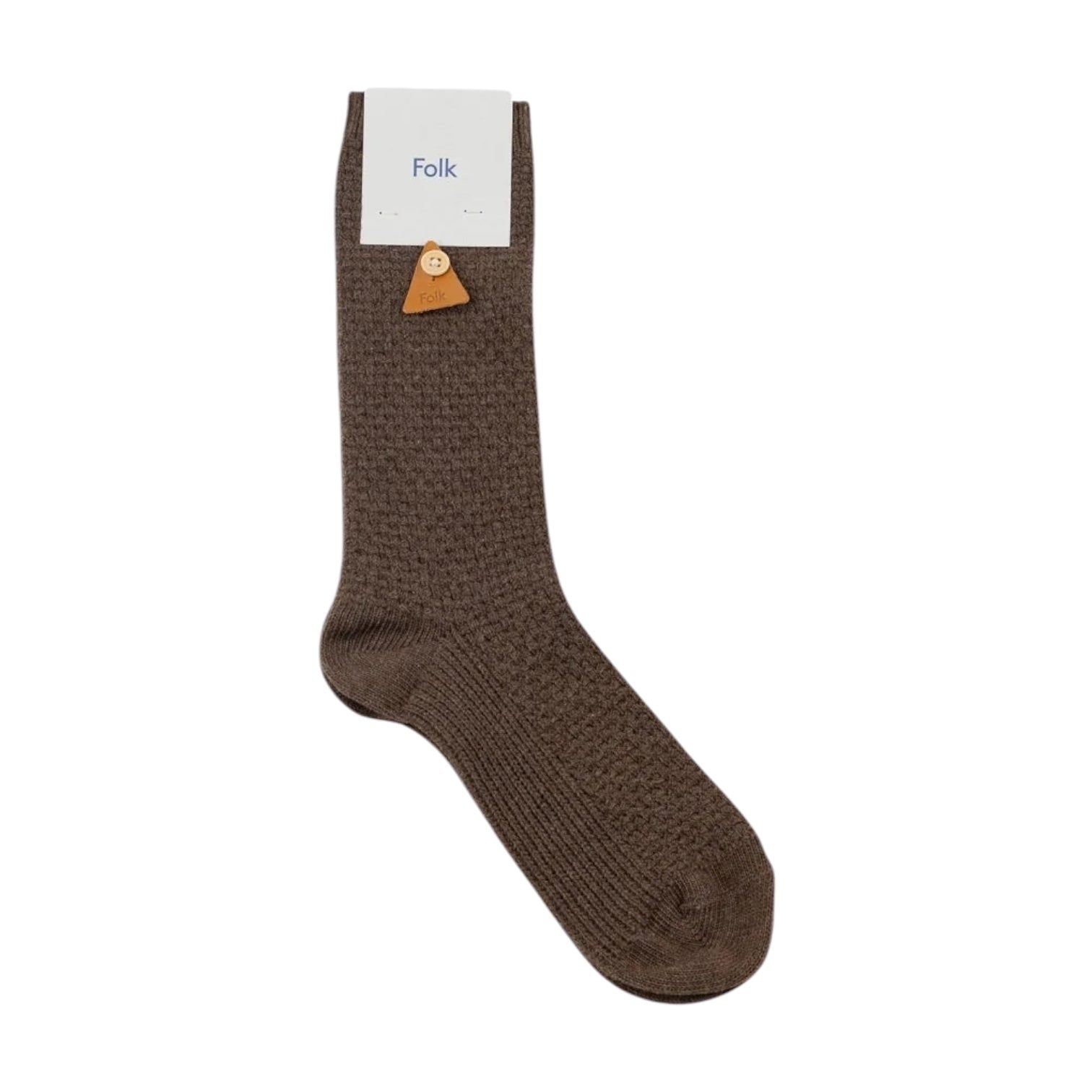 Folk Waffle Sock Espresso - Steranko Clothing Manchester