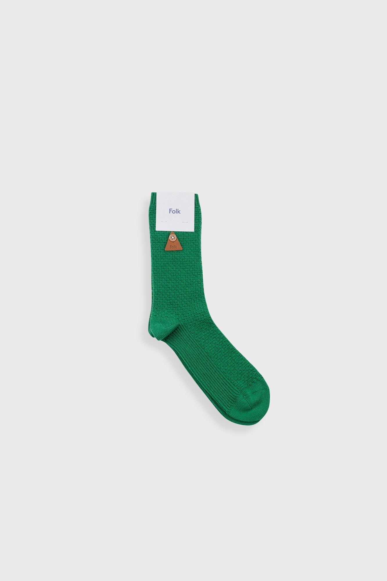 Folk Waffle Sock Green - Steranko Clothing Manchester