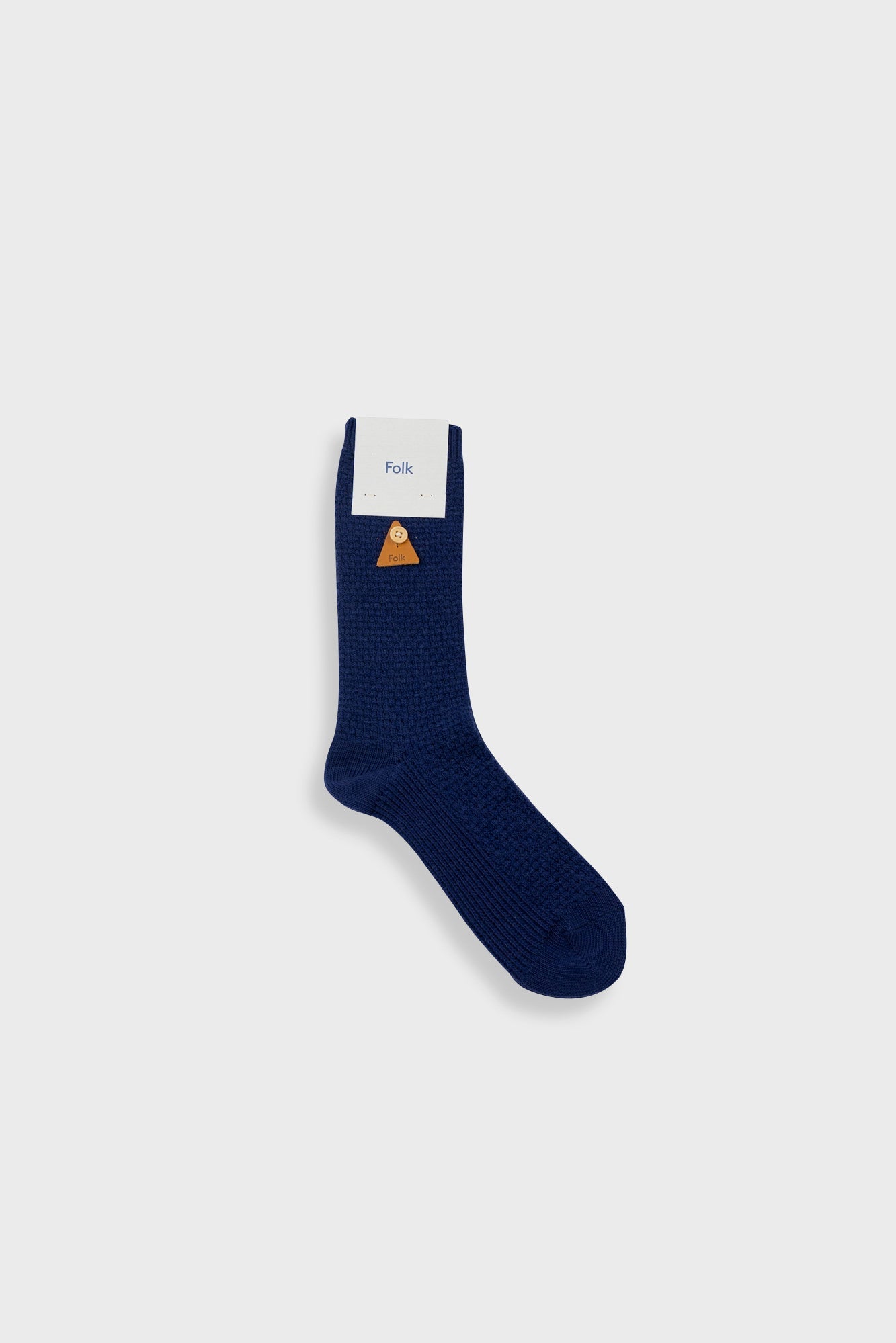 Folk Waffle Sock Navy - Steranko Clothing Manchester