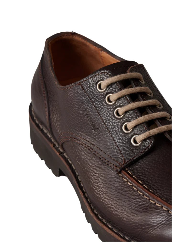 Fracap Postman Derby Shoes Brown - Steranko Clothing Manchester
