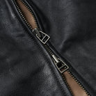 Frizmworks Destroyed Cowhide Leather Jacket Washed Black - Steranko Clothing Manchester