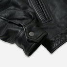 Frizmworks Destroyed Cowhide Leather Jacket Washed Black - Steranko Clothing Manchester