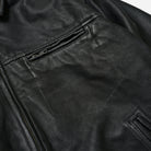 Frizmworks Destroyed Cowhide Leather Jacket Washed Black - Steranko Clothing Manchester