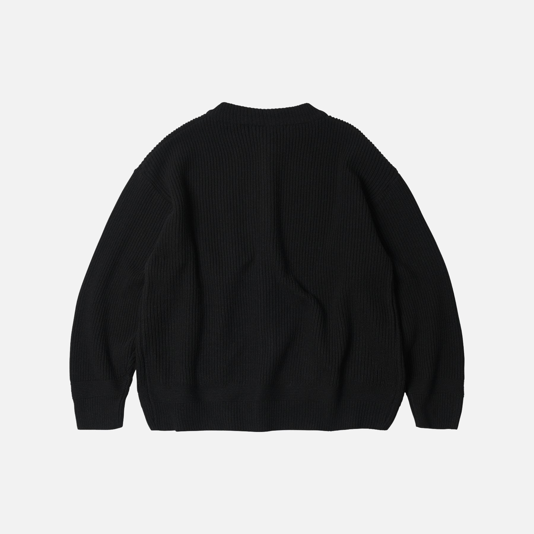 Frizmworks Heavy Wool Round Cardigan Black - Steranko Clothing Manchester
