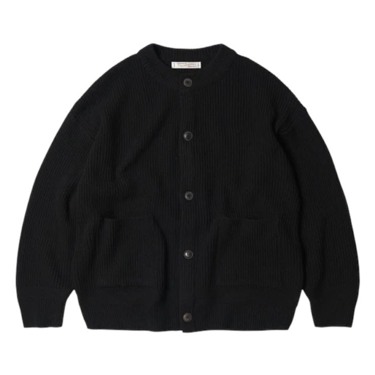 Frizmworks Heavy Wool Round Cardigan Black - Steranko Clothing Manchester
