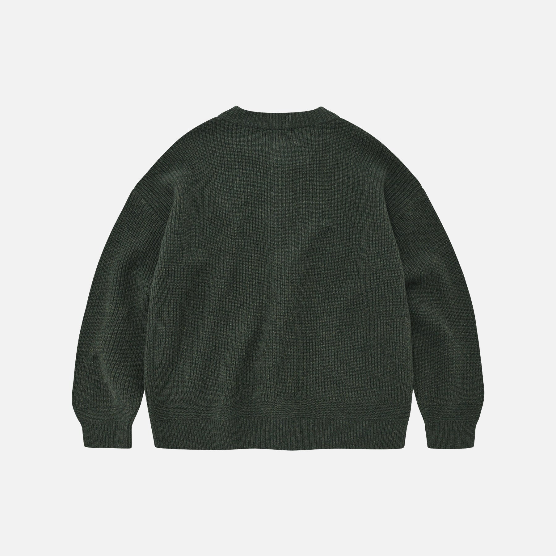 Frizmworks Heavy Wool Round Cardigan Forest Green - Steranko Clothing Manchester