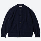 Frizmworks Heavy Wool Round Cardigan Navy - Steranko Clothing Manchester