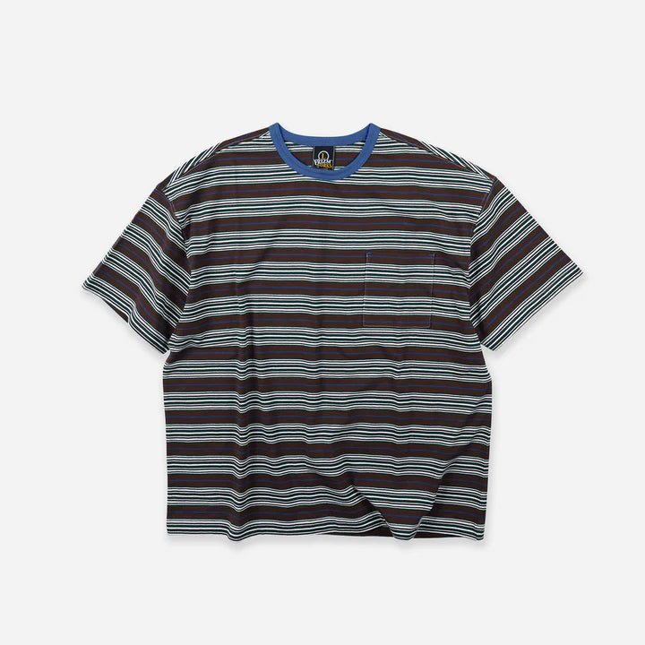 Frizmworks Horizon Stripe Tee Brown - Steranko Clothing Manchester