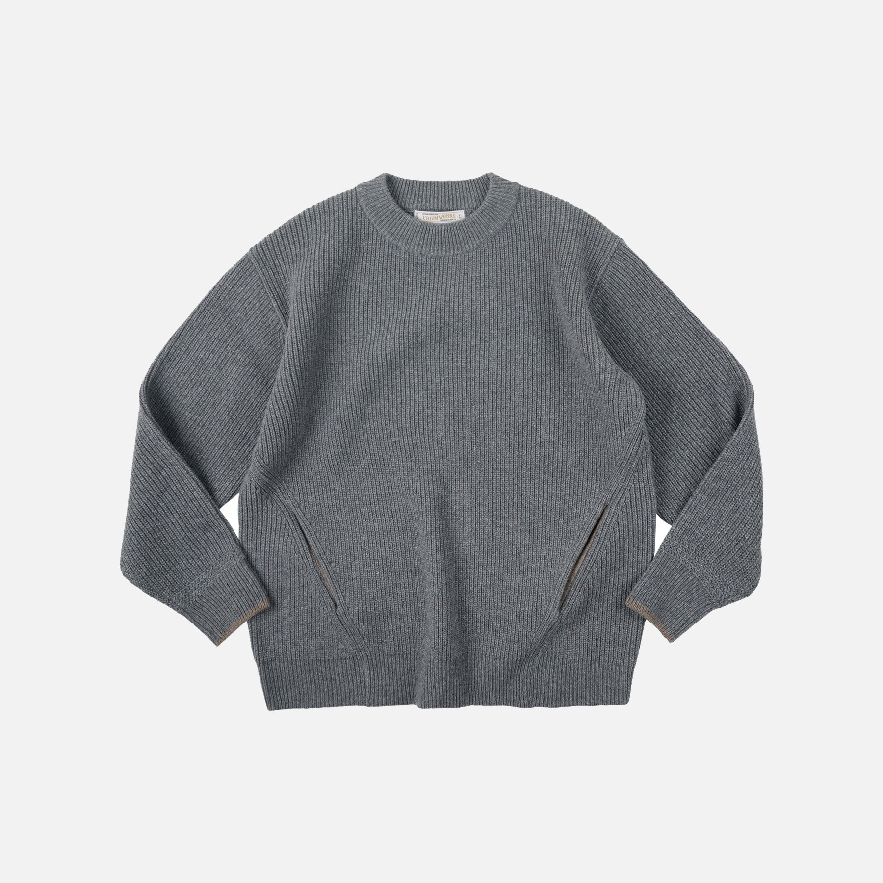 Frizmworks Kangaroo Round Pullover Knit Grey - Steranko Clothing Manchester