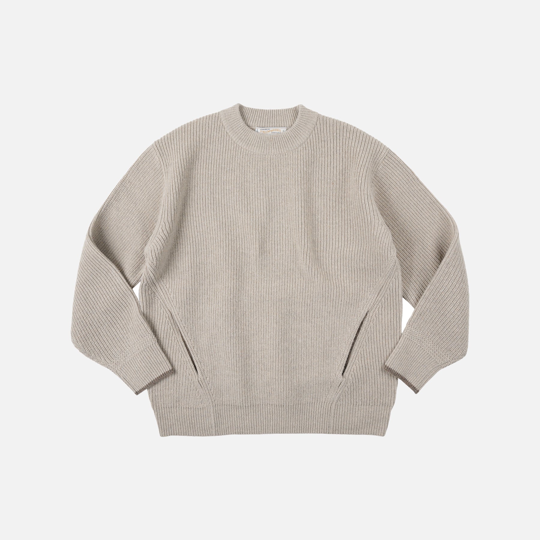 Frizmworks Kangaroo Round Pullover Knit Oatmeal - Steranko Clothing Manchester