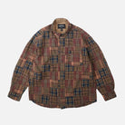 Frizmworks Madras Patchwork Relaxed Shirt Brownie - Steranko Clothing Manchester