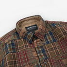 Frizmworks Madras Patchwork Relaxed Shirt Brownie - Steranko Clothing Manchester