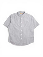 Frizmworks OG Stripe Seersucker Half Shirt Black - Steranko Clothing Manchester