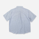 Frizmworks OG Stripe Seersucker Half Shirt Blue - Steranko Clothing Manchester