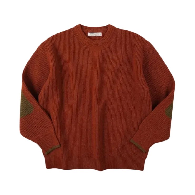 Frizmworks Patch Round Pullover Knit Brick - Steranko Clothing Manchester