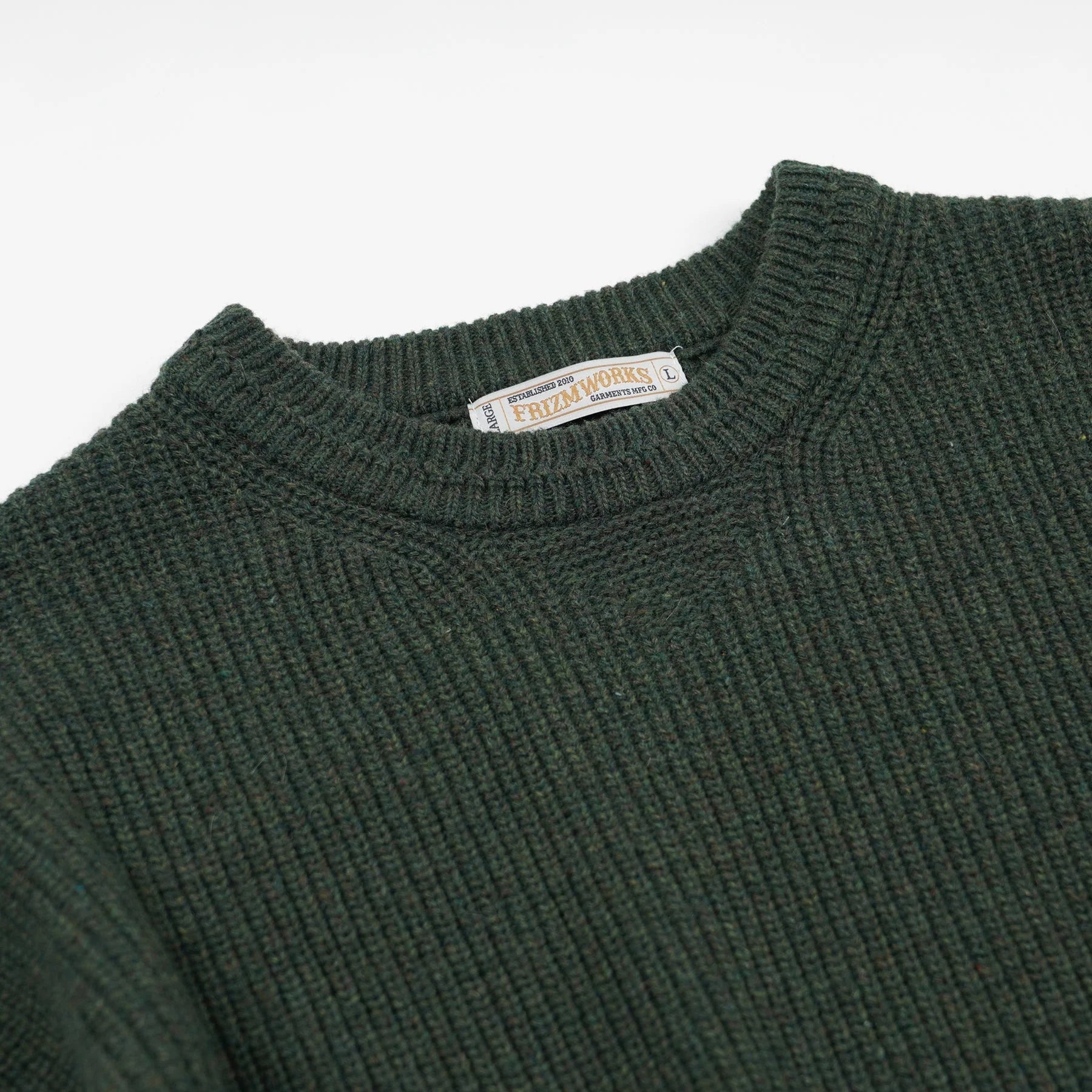 Frizmworks Patch Round Pullover Knit Forest Green - Steranko Clothing Manchester