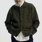 Frizmworks Ultra Heavyweight Collar Cardigan Forest Green - Steranko Clothing Manchester