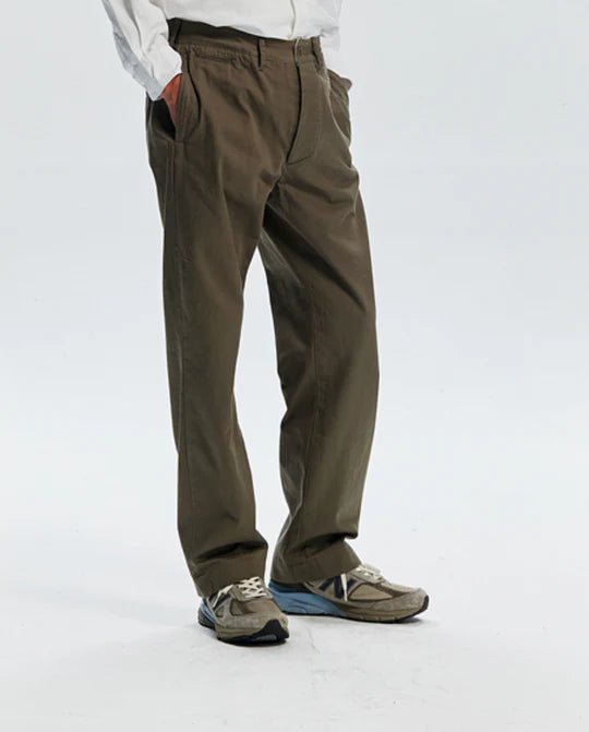 Frizmworks Washed Officer Chino Pants Mud - Steranko Clothing Manchester