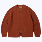Frizmworks Wool Deck Zip Up Cardigan Brick - Steranko Clothing Manchester