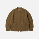 Frizmworks Wool Deck Zip Up Cardigan Cinnamon - Steranko Clothing Manchester