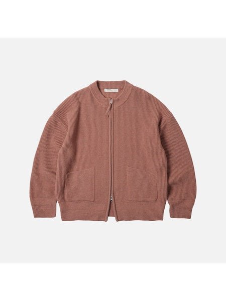 Frizmworks Wool Deck Zip Up Cardigan Indian Pink - Steranko Clothing Manchester