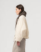 Girls of Dust Neutron Jacket Padded Cotton Ecru - Steranko Clothing Manchester