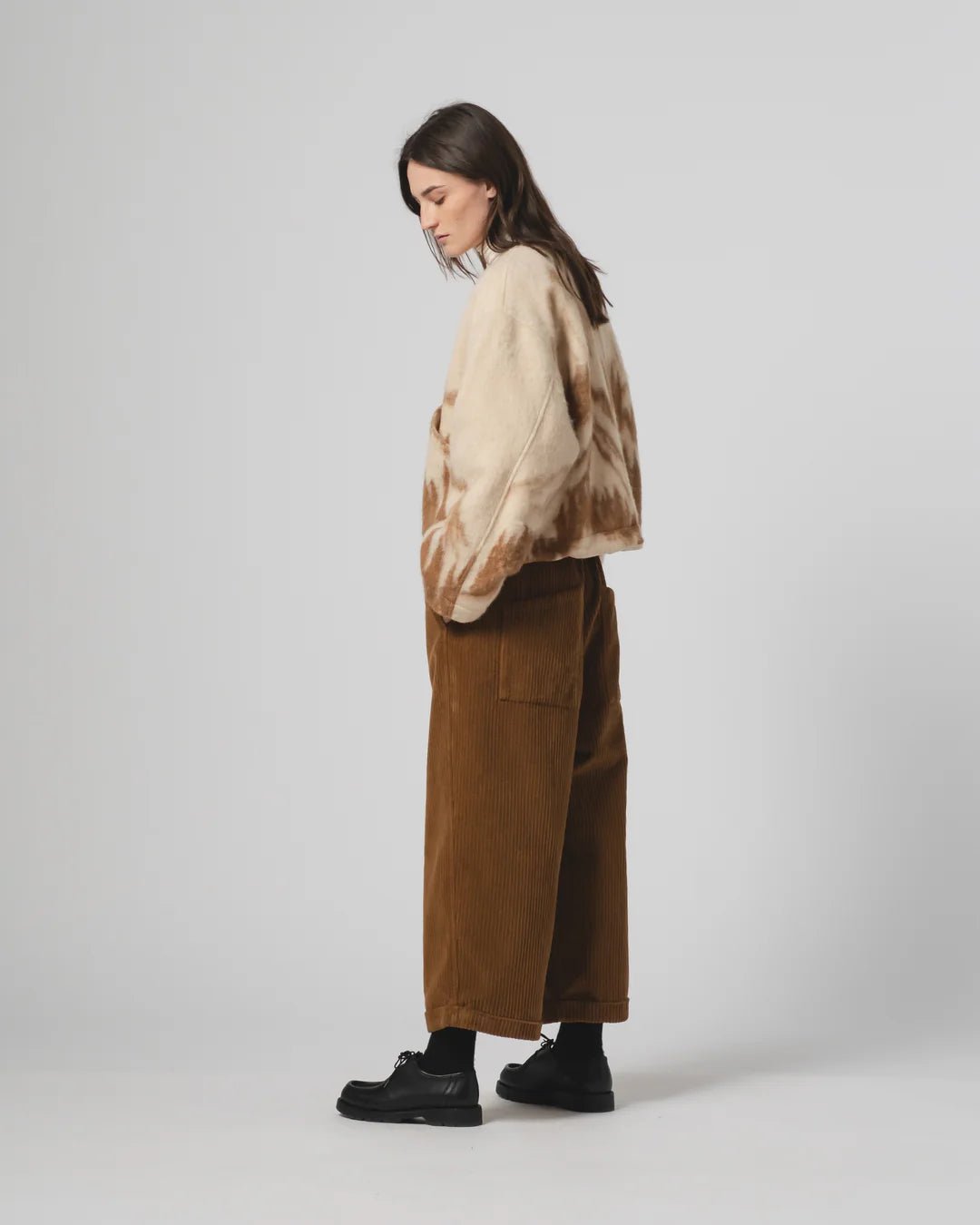 Girls Of Dust Nuclear Jacket Mountain Jacquard Cream / Brown - Steranko Clothing Manchester