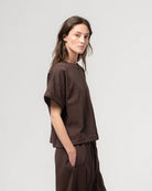 Girls of Dust Physical T-Shirt Twill Jersey Coffee Brown - Steranko Clothing Manchester