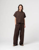 Girls of Dust Physical T-Shirt Twill Jersey Coffee Brown - Steranko Clothing Manchester